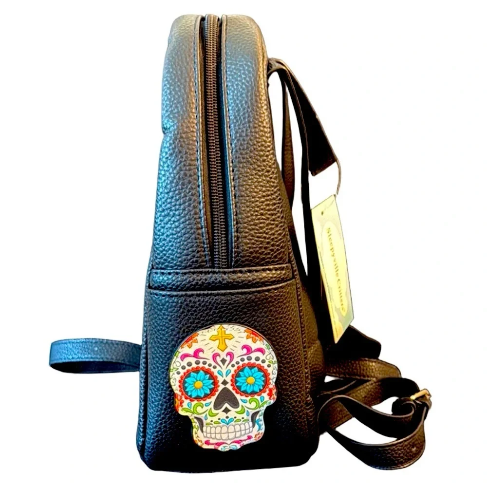 Sugar Skull Day of the Dead Backpack Sleepyville Critters Travel School College